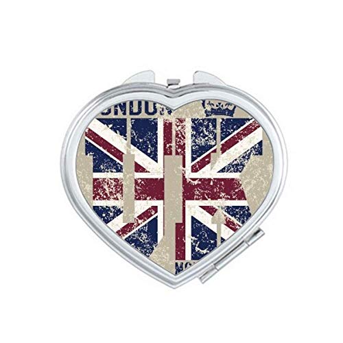 לונדון קינג בריטניה איחוד ג'ק דגל מראה הגדלת נסיעות איפור כיס כף יד נייד