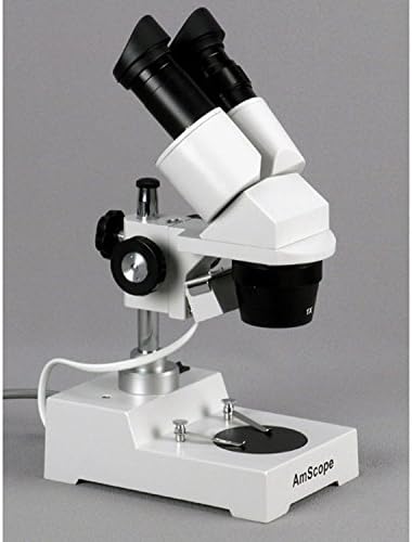 מיקרוסקופ סטריאו משקפת 304 עמ', עיניות פי 10, הגדלה פי 20 ו-40, מטרות פי 2 ו-4, תאורת טונגסטן,
