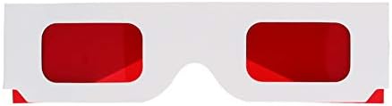 1 יחידות עמיד 3 משקפיים סגנון 3 משקפיים צפייה 3 משקפיים משחק סרט אדום אדום 3 משקפיים מסגרת קרטון לבן שרף עדשה עבור