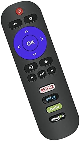 שלט רחוק תואם לכל הטלוויזיה של ט. ק. ל. רוקו עם כפתורי נטפליקס-קלע-הולו-אמזון