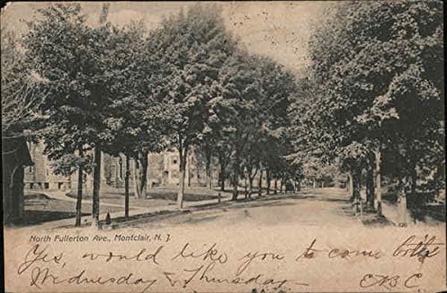 שדרת צפון פולרטון. מונטקלייר, ניו ג 'רזי ניו ג' רזי גלויה עתיקה מקורית 1907