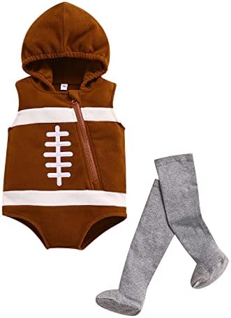 בגדי רוגבי רוגבי של כדורגל לתינוקות רוכסן ברדס עם שרוולים ללא שרוולים עם גרביים עם גרביים
