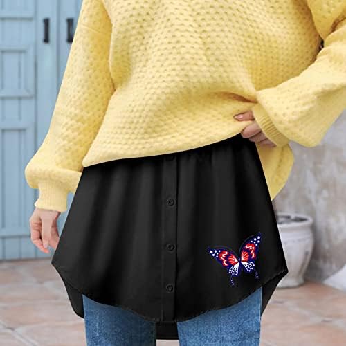 חצאיות לנשים עצמאי תחנת פראי חולצה נדנדה סוודר חצאית לשים על בתוך עם תחתון מודפס חצי משובץ