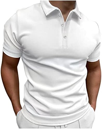 חולצת טריקו גברים קיץ זכר בוד פסים מזדמן כפתור חולצה כפתור פונה צווארון שרוול קצר צבע צבע עליון