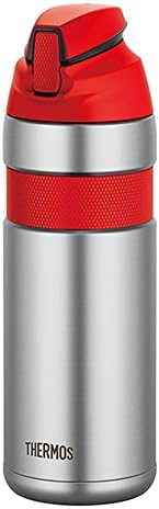Thermos FFQ-600-S-S-R בקבוק קש מבודד ואקום, אדום