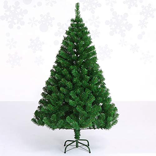עץ חג מולד מלאכותי של 5ft, עץ חג המולד של אשוחית פרימיום עם עץ מתכת מתקפל, 400 טיפים לענף למראה