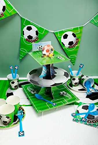 עמדת קאפקייקס כדורגל 3 דוכן קאפקייקס לשכבה לעומק הכדורגל עמדת המסיבה של יום הולדת