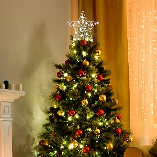טופר עץ כוכב חג המולד פיטריק, טופר עץ פנטגרם מואר 10 אינץ