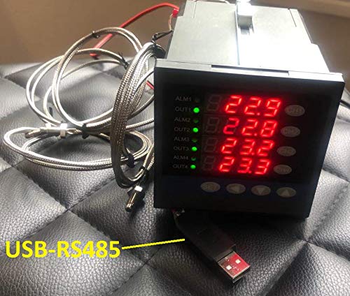 4 אזור טמפרטורת ערוץ מקליט נתונים בודר בוגר USB RS485 פלט SSR 4 תרמי תרמי