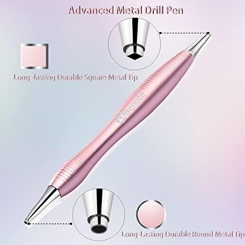 Benote Metal Diamond Art Parking Pen, Ergonomic Diamond Drivel Dotz Pen in in, מברשת ציור יהלום