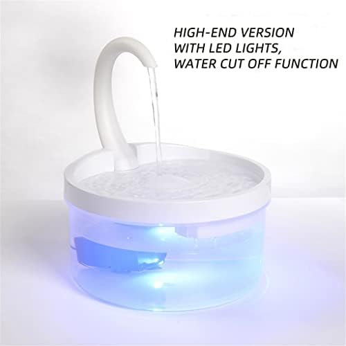 WXBDD 2L אוטומטית מזרקת מים לחתול אור LED אור USB מתקן מים מנזר מים כלב שתיין מים ברבור בצורת מחמד בצורת