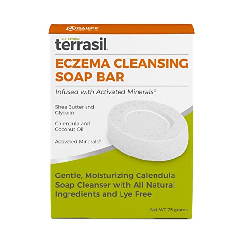 טרסיל אקזמה מוט סבון טבעי, עם קלנדולה ומרכיבים טבעיים, סבון גוף למבוגרים וילדים, בר 75 גרם בר