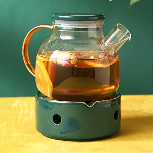ערכת תה בסגנון נורדי של YXBDN, קומקום פירות, נרות, סט קומקום פרחי תה, כוס תה פרחים, סט תה אחר הצהריים
