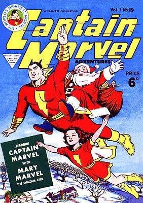 קפטן מארוול 19 1941 קומיקס ספר כיסוי פוסטר