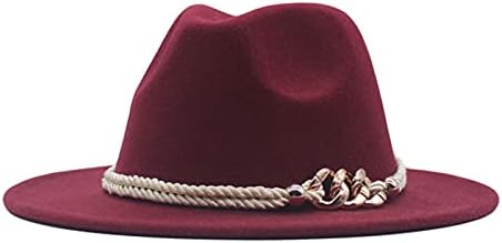 רחב ברים פדורה כובע גבירותיי אלגנטי רטרו ג ' אז כובעי גברים נשים מוצק צבע פנמה כובע כנסיית פנמה כובע