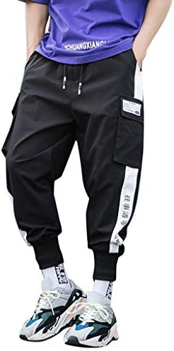מכנסי מטען של דיאגו לגברים אופנה מזדמנת מכנסיים נוחים מסוגננים עם מכנסיים מרובי כיסים מכנסיים מתאימים