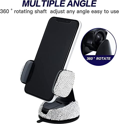 מוצרי גבא בלינג מחזיק טלפון לרכב הר-מתאים לכל הטלפונים דיבורית-טלפון סלולרי מתכוונן 360 ספרות,