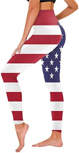 מיאשוי חותלות חמודות יום העצמאות לנשים אמריקאיות 4 ביולי מכנסי חותלות להדפסת שנות ה -80 בגדי אימון לנשים