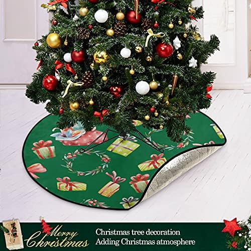 מחצלת עץ חג המולד לחג המולד עץ עץ עץ עץ מגש שטיח מחצלת מתחת לאביזר עץ חג המולד לאספקת בית הגנה על הרצפה 28