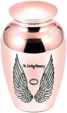 Dotuiarg 70x45mm Urns Cremation for Ashes Memorial Angel Uns for Human Ashes Holder