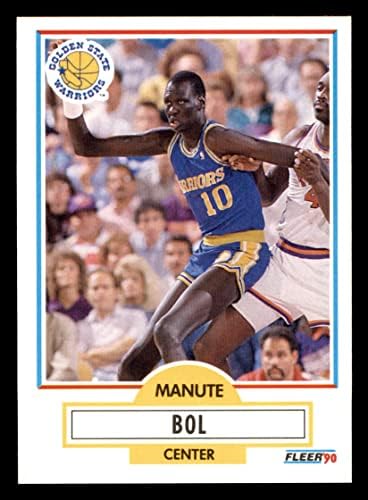 1990 Fleer 62 Manute Bol Golden State Warriors NM/MT Warriors אוניברסיטת ברידג'פורט