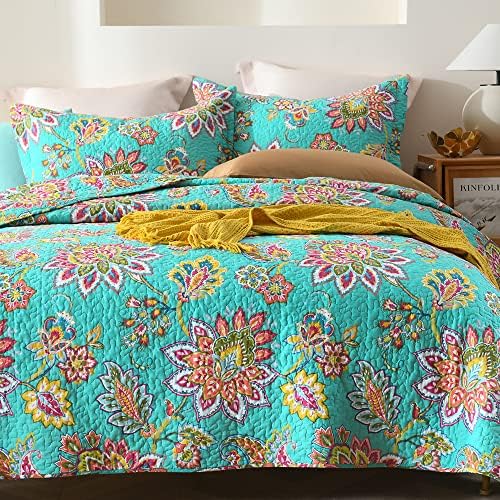 סטים של שמיכת מיטות כותנה של Visimisi מערכי מיטות מיטה הפיכים סטים של מיטה מיטה פרחונית פייזלי