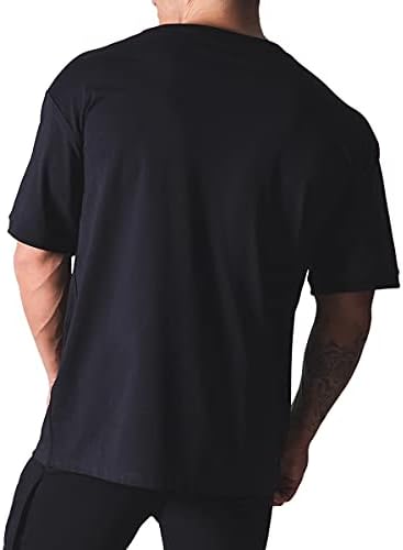 חולצות אימון Magiftbox שרוול קצר שרוול גדול היפסטר רופף חולצות כושר כדורסל היפ הופ סגנון רחוב לסגנון
