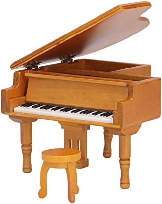 קופסת מוזיקה לפסנתר פסנתר, עץ אלגנטי פשוט מבצע קופסת מוזיקה קלאסית אופנתית לילדים מתנה לחברים