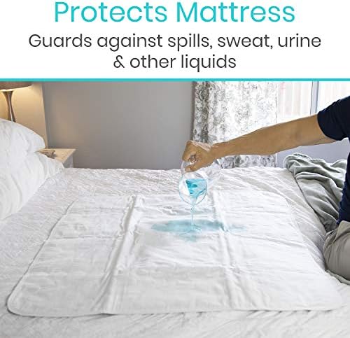 רפידות מיטות Vive לבריחת שתן ניתן לשטוף, הגנה על הרטבה למיטה למבוגרים וקשישים - תחתונים לשימוש חוזר למים לנשים,