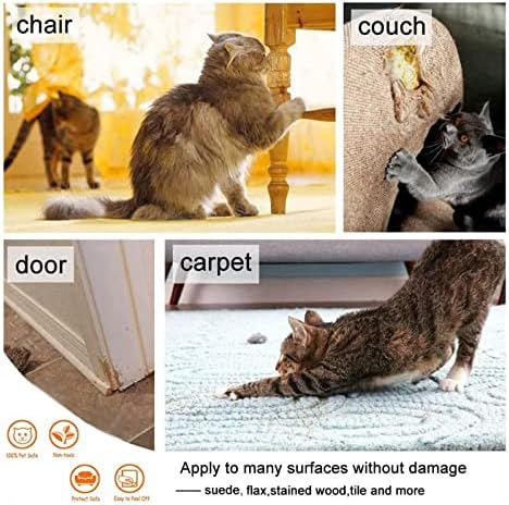 ריהוט מגן שקוף יחיד צדדי חתול שריטה הרתעה קלטת עבור ספה שטיח דלתות לחיות מחמד & ילד בטוח