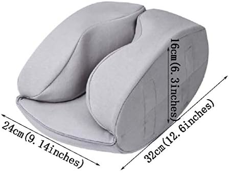 כרית המותנית WYKDD - כרית זיכרון תמיכה המותנית קצף כרית אחורית עם נושם למושב המכונית, כרית אחורית