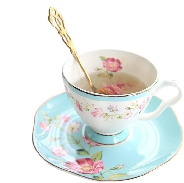 קרמיקה קפה ספל פרח כוס כוס צלוחיות סט חרסינה סיר תה קרם קערת סוכר קפה קפה קפה קפה סטים של כלי תה ביתי