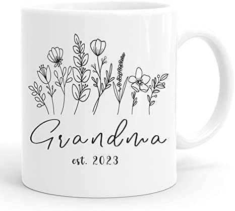 קודמה לסבתא 2023 ספל-סבתא אסט 2023 ספל, קודמה לסבתא ספל, מתנות סבתא חדשות בפעם הראשונה, סבתא ספלי קפה