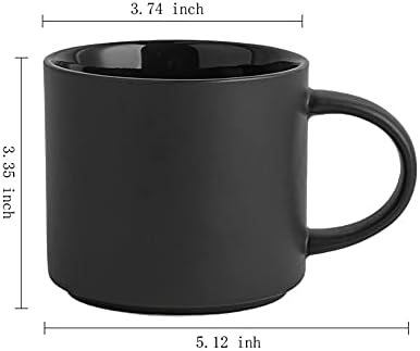 זה 14 עוז קפה ספל קרמיקה מוצק צבע ספלי בית משרד תה כוס-מדיח כלים כביסה מיקרוגל חימום