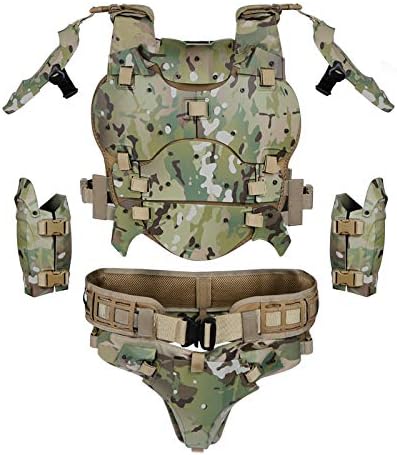 איירסופט אפוד גוף שריון קוספליי וסטים מתכוונן טקטי מול חזה מגן סט פיינטבול ציוד לחימה תלבושות