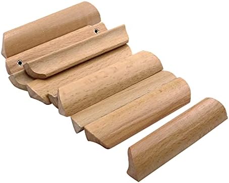 TSNAMAY 10 יחידות ריהוט מוצק מעץ מושך ידיות, מצבועות ידיות מעץ חלקה של ידית ארון ארונות ידית ארונות משיכה,