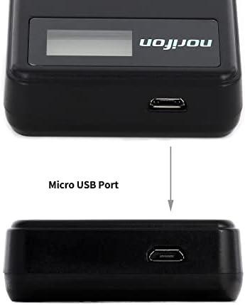 Norifon EN-EL8 LCD מטען USB עבור Nikon Coolpix S52C, P1, P2, S1, S2, S3, S5, S50, S50C, S51, S51C,