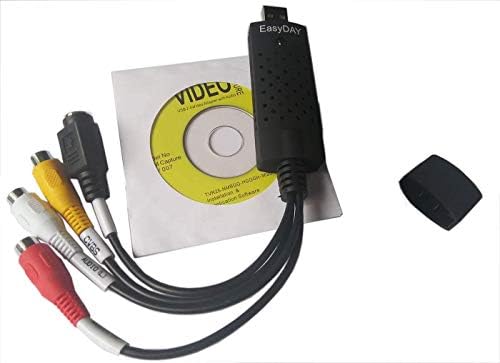 EasyDay DC60 - מתאם לכידת וידאו USB 2.0 עם CHIPSET UTV 007 ותוכנת עריכת וידאו תואמת EasyCAP
