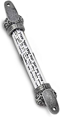 Peer Hastam 3 חבילה - כיסוי הכתר מזוזה וגלול דלת יהודית זכוכית מזוזה מירושלים