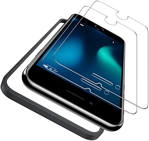 טלפון סלולרי של Vakoo Stand שחור ומגן מסך 2 חבילות התואם ל- iPhone SE