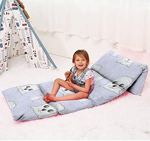 לילדים מיטת כרית רצפה אריה ים ומיטת רצפה ביתית של שלג, מחצלת שינה ניידת למשחקי קריאת נסיעות תנומה,