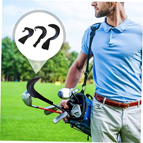 Clispiseed 3PCS גולף מכסה מכסה אביזרים מעוטרים אביזרי אוזניות אוזניות מועדון נהג גולף מספק גולף גולף