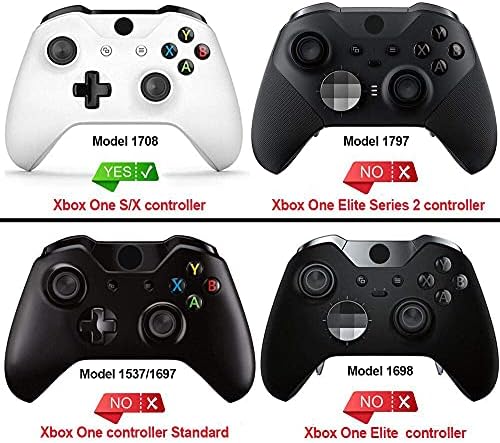 לוחות אחיזת מגע רכה קיצונית, ידיות מסילות צד נוחות ללא החלקה, חלקי החלפה לשיפור המשחק עבור Xbox One X & S Controller