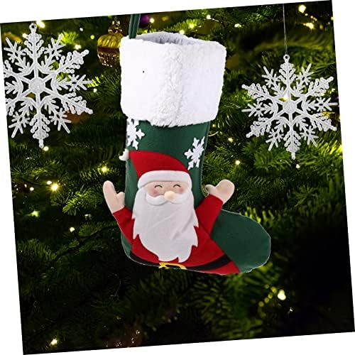 Sewacc תליון לגרב לחג המולד קישוטי ילידת סנטה שקית מתנה של סנטה גרביים גרביים סנטה קלאוס גרביים תיקים תיקים