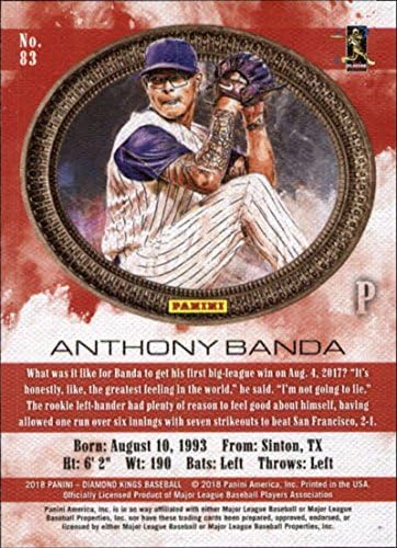 2018 Panini Diamond Kings 83 אנתוני בנדה אריזונה כרטיס בייסבול