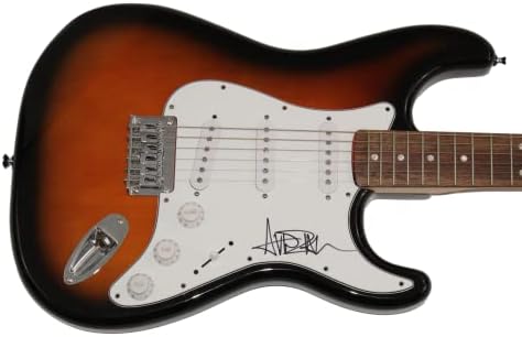 אבריל לאבין חתמה על חתימה בגודל מלא פנדר סטראטוקסטר גיטרה חשמלית ג 'יימס ספנס מכתב אותנטיות ג' יי.