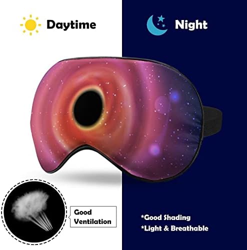 חור שחור יקום מסכת שינה קלת משקל מכסה עיניים מסכת עיניים מכסה עם רצועה מתכווננת לגברים נשים