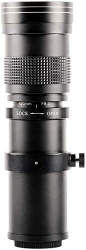 Ultimaxx 420-800mm f/8.3-16 Super HD ידני טלפוטו זום Toom ערכת עדשות T-Mount עבור Nikon Z5, Z6, Z6II, Z7, Z7II,