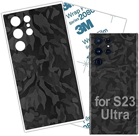 S23 Ultra עור עוטף קאם שחור 3M סרט מגן מגן זכוכית סמסונג גלקסי S23 Ultra Skin