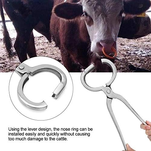 צבת טבעת באף, פרה מתכתית אגרוף צבת שור טבעת טבעת לבעלי חיים ציוד בעלי חיים ציוד כלי משיכה